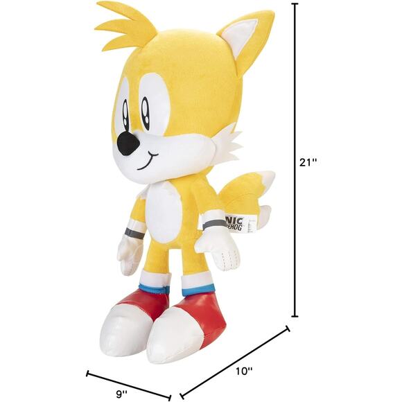 Jakks  Sonic The Hedgehog- Tails 18" Jumbo Plush NWT - Picture 8 of 8